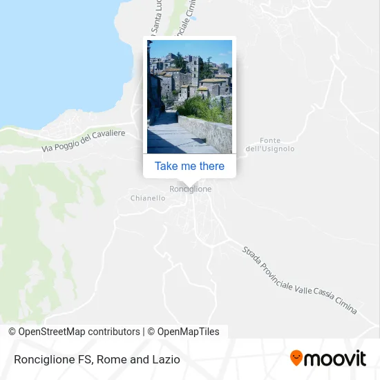 Ronciglione Station map