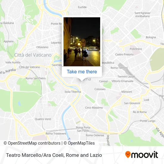 Teatro Marcello/Ara Coeli map
