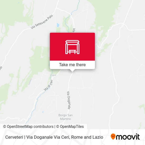 Cerveteri | Doganale Road Ceri Road map