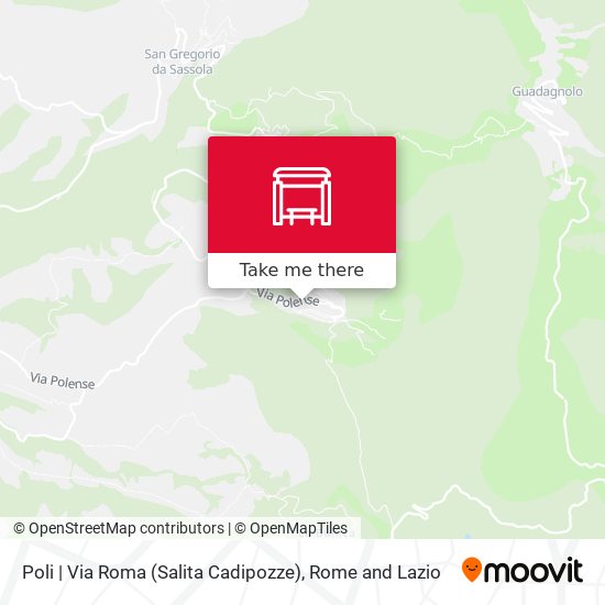 Poli | Via Roma (Salita Cadipozze) map