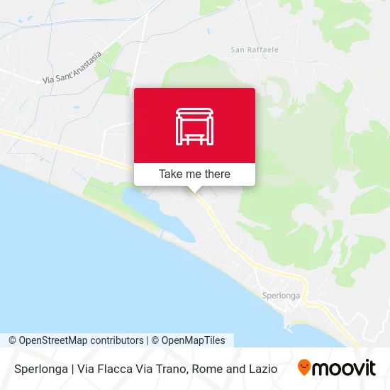 Sperlonga | Via Flacca Via Trano map