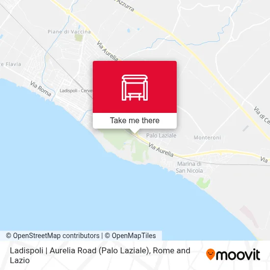 Ladispoli | Aurelia Road (Palo Laziale) map