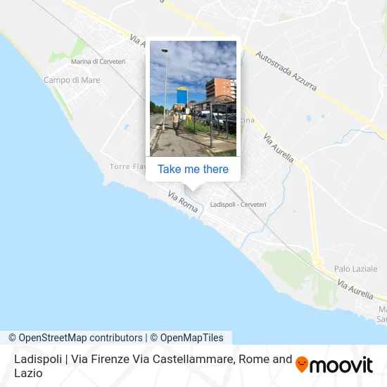 Ladispoli | Florence Street Castellammare Road map