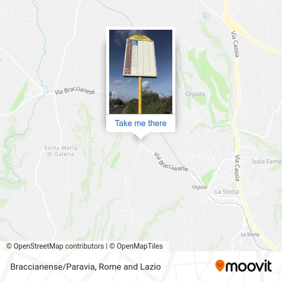 Braccianense/Paravia map