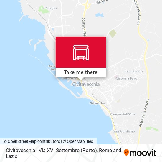 Civitavecchia | Via XVI Settembre (Porto) map