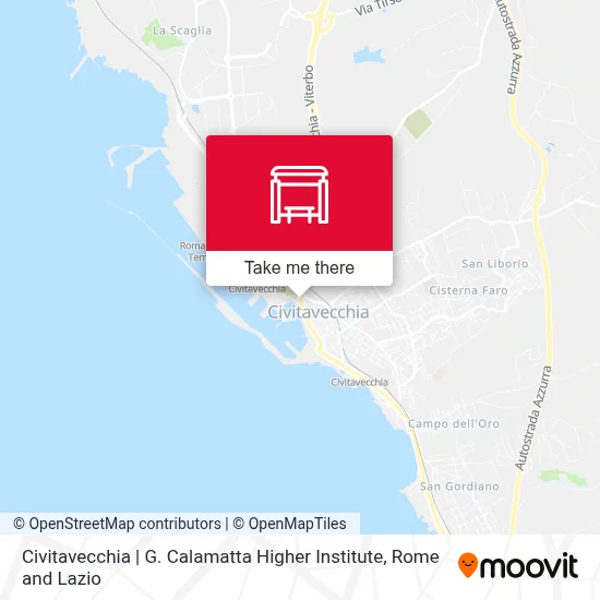 Civitavecchia | G. Calamatta Higher Institute map