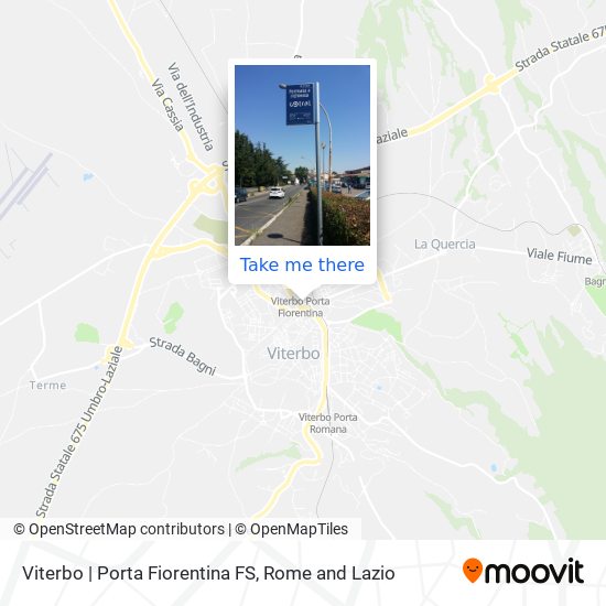 Viterbo | Porta Fiorentina FS map