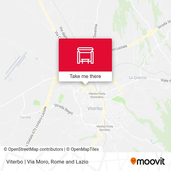 Viterbo | Via Moro map