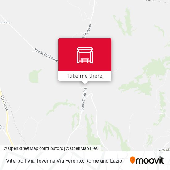 Viterbo | Via Teverina Via Ferento map