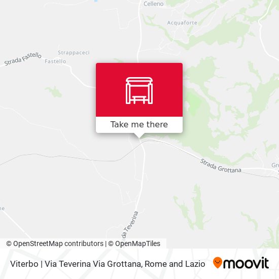 Viterbo | Via Teverina Via Grottana map