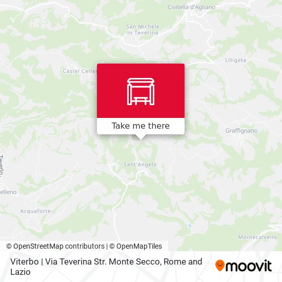 Viterbo | Via Teverina Str. Monte Secco map