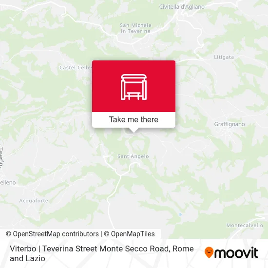 Viterbo | Teverina Street Monte Secco Road map