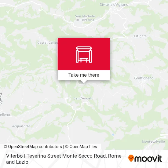 Viterbo | Teverina Street Monte Secco Road map