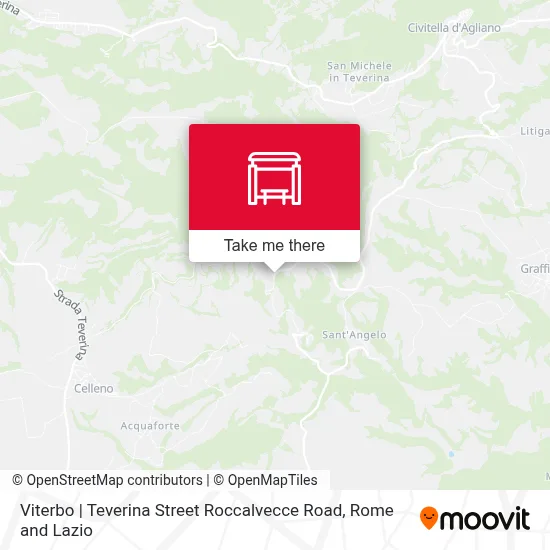Viterbo | Teverina Street Roccalvecce Road map