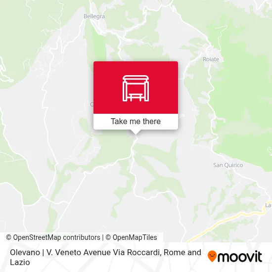Olevano | V. Veneto Avenue Via Roccardi map