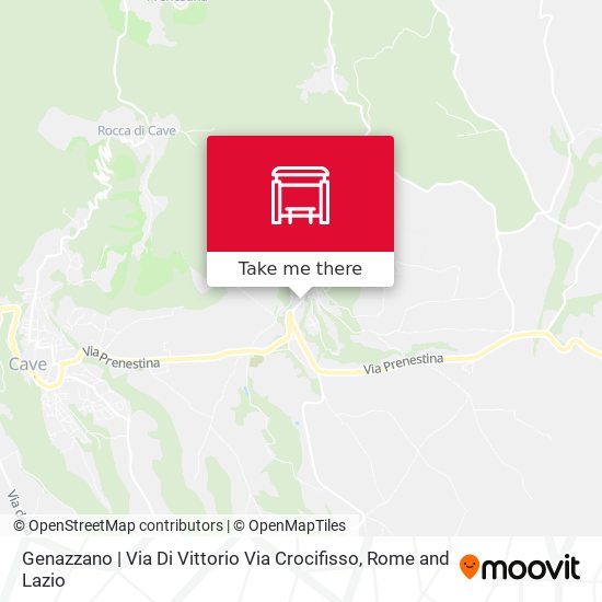 Genazzano | Via Di Vittorio Via Crocifisso map