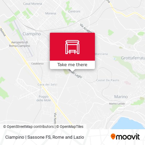 Ciampino | Sassone FS map