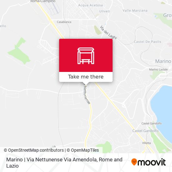 Marino | Via Nettunense Via Amendola map