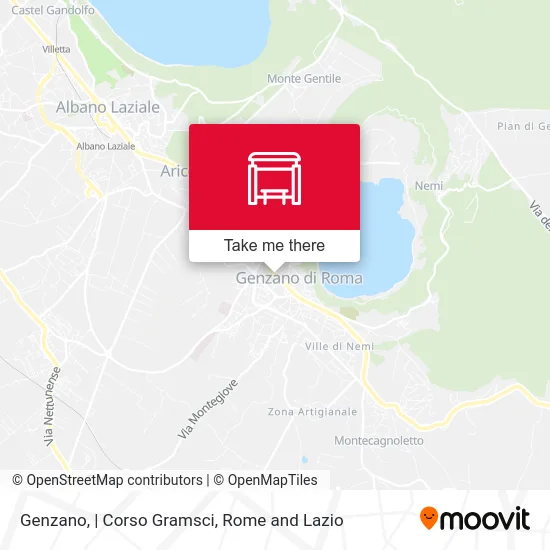 Genzano | Gramsci Course map