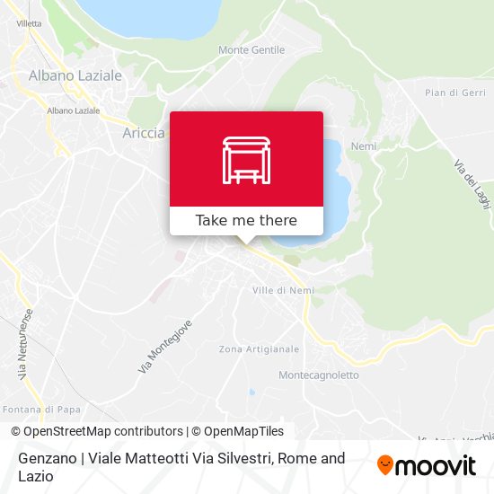 Genzano | Viale Matteotti Via Silvestri map