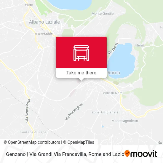 Genzano | Grandi Street Francavilla Street map