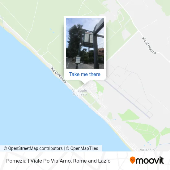 Pomezia | Viale Po Via Arno map