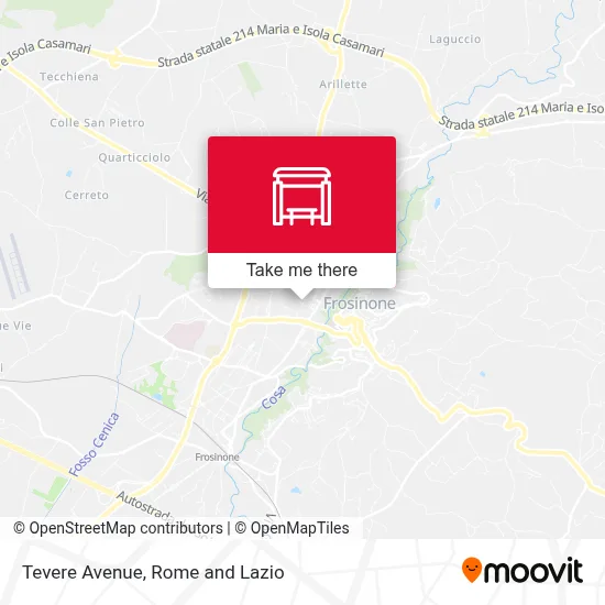 Tevere Avenue map