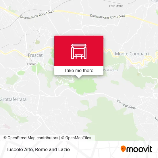 Tuscolo Alto map