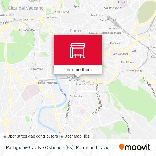 Partigiani-Staz.Ne Ostiense (Fs) map