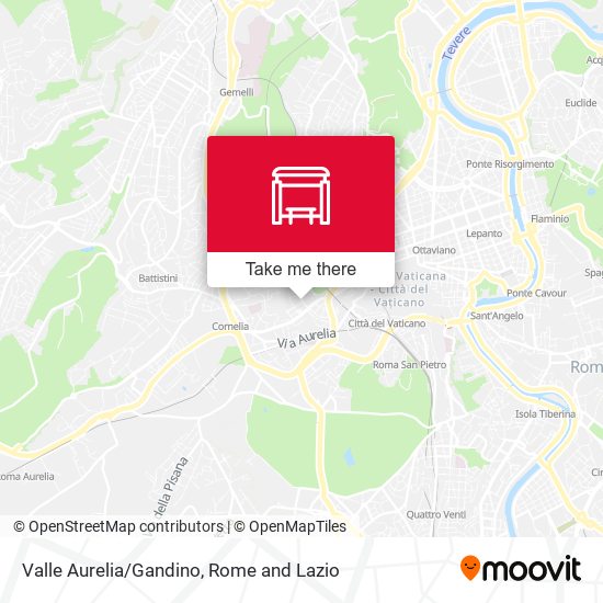 Valle Aurelia/Gandino map