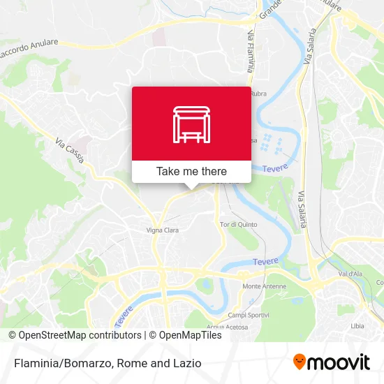 Flaminia/Bomarzo map