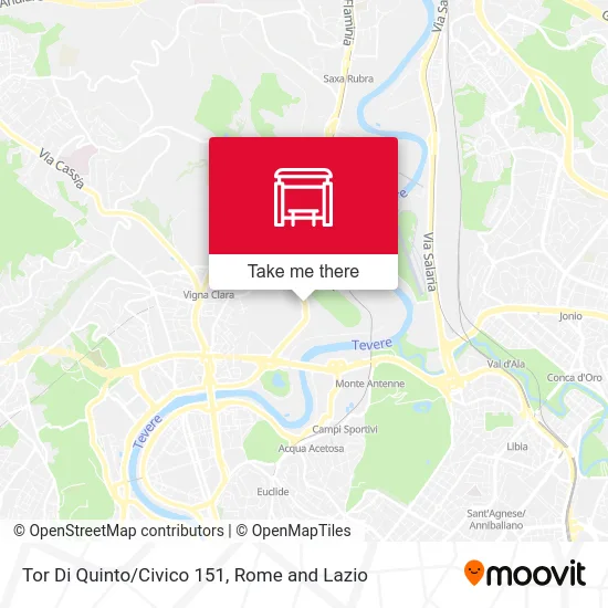 Tor Di Quinto/Number 151 map