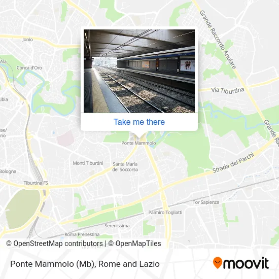 Ponte Mammolo (Metro B) map
