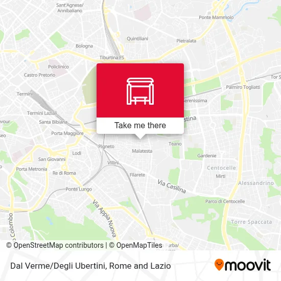 Dal Verme/Degli Ubertini map