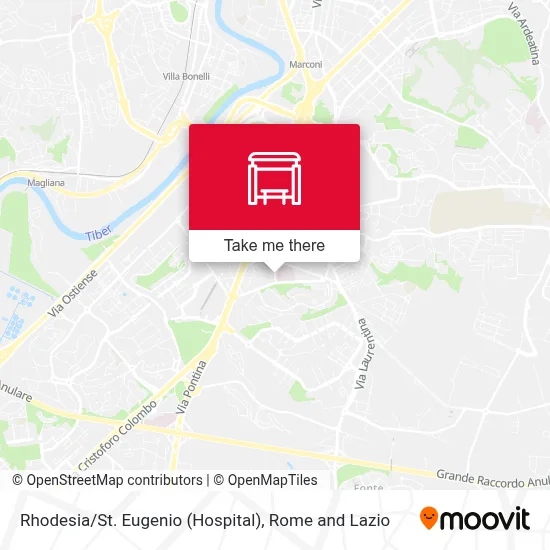 Rhodesia / St. Eugenio (Hospital) map