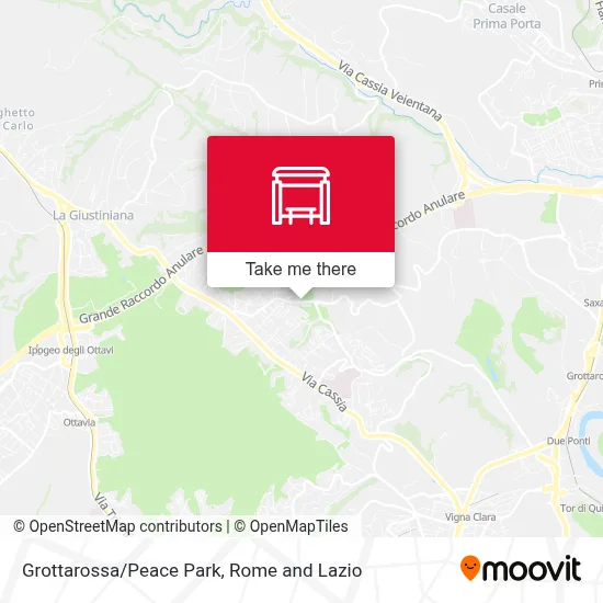 Grottarossa/Peace Park map