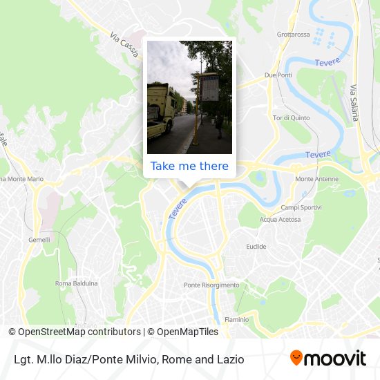 Lgt. M.llo Diaz/Ponte Milvio map