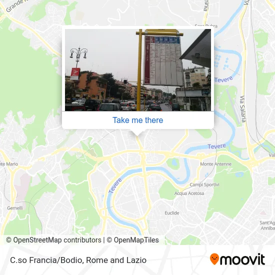 Corso Francia/Bodio map