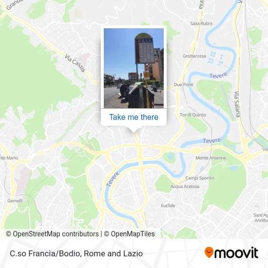 Corso Francia/Bodio map