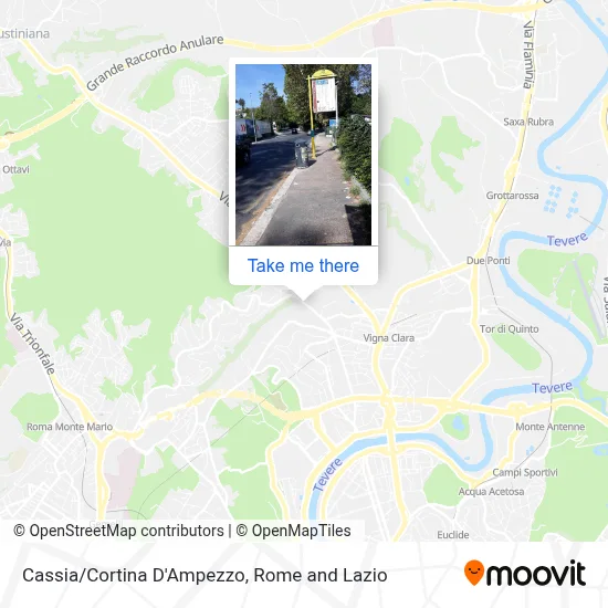 Cassia/Cortina D'Ampezzo map