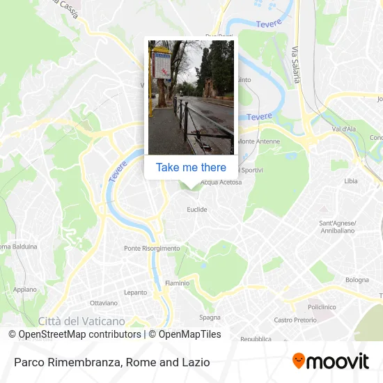 Parco Rimembranza map