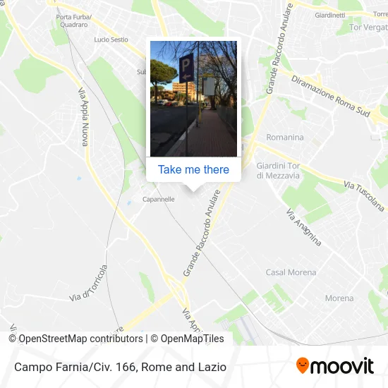 Campo Farnia/No. 166 map