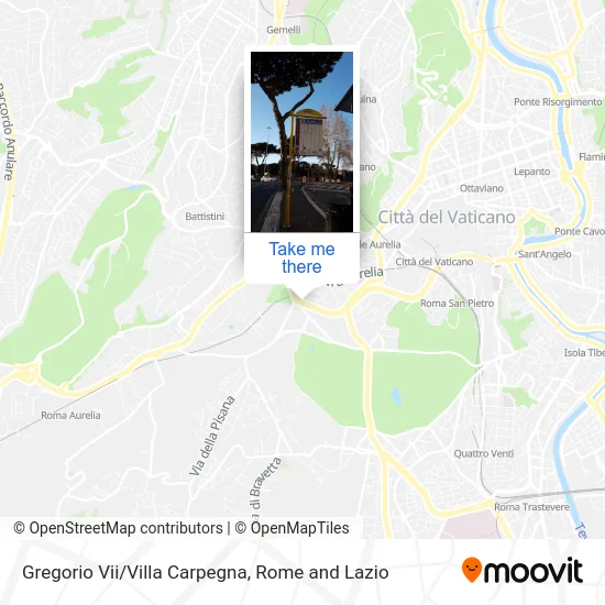Gregory VII/Villa Carpegna map