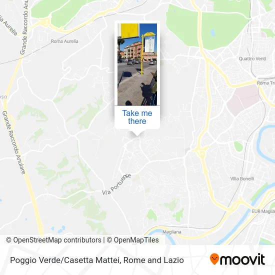 Poggio Verde/Casetta Mattei map