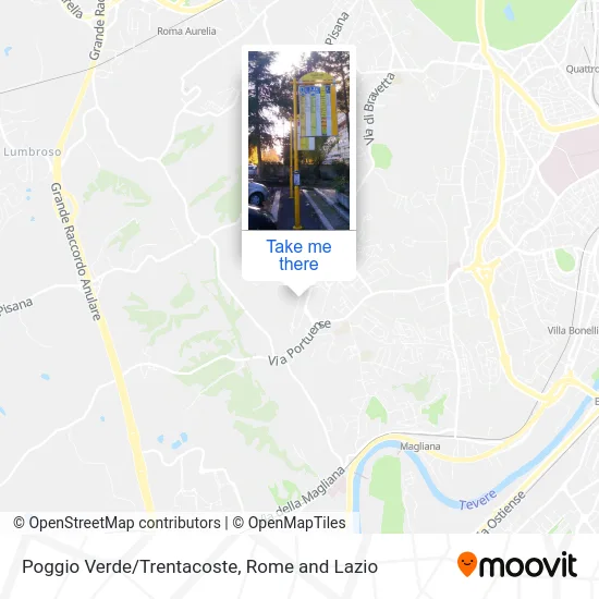 Poggio Verde/Trentacoste map