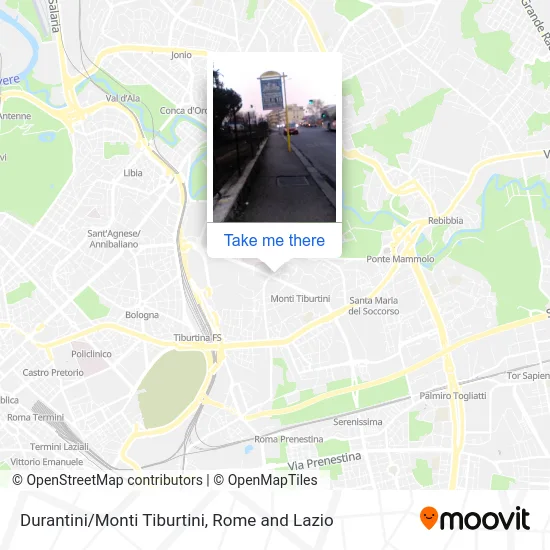 Durantini/Monti Tiburtini map