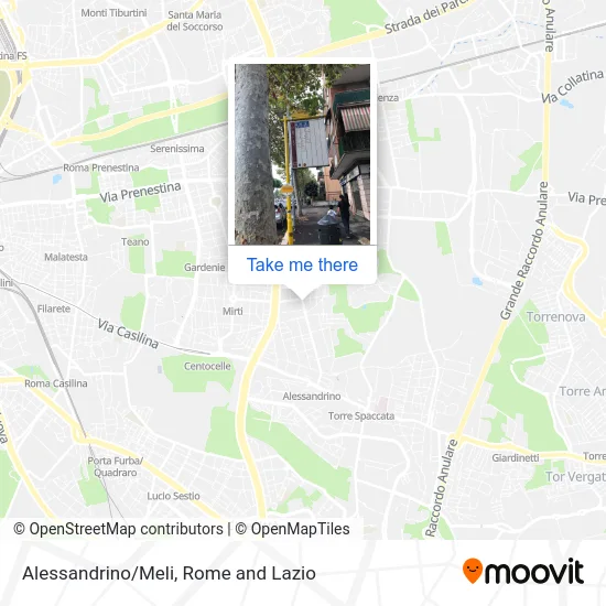 Alessandrino/Meli map