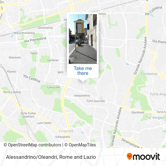 Alessandrino/Oleandri map