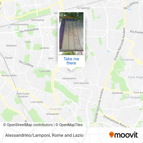 Alessandrino/Lamponi map