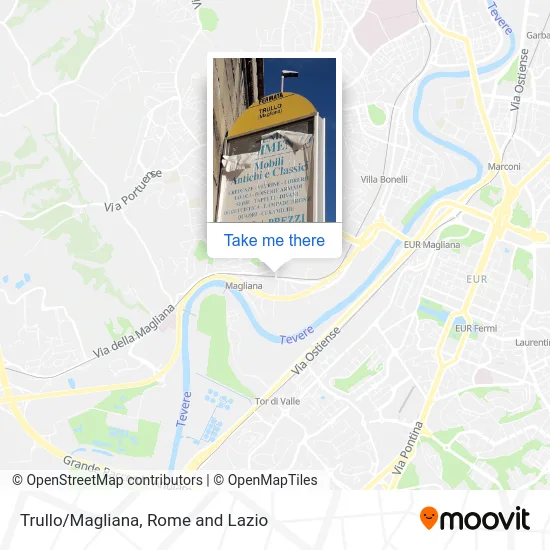 Trullo/Magliana map